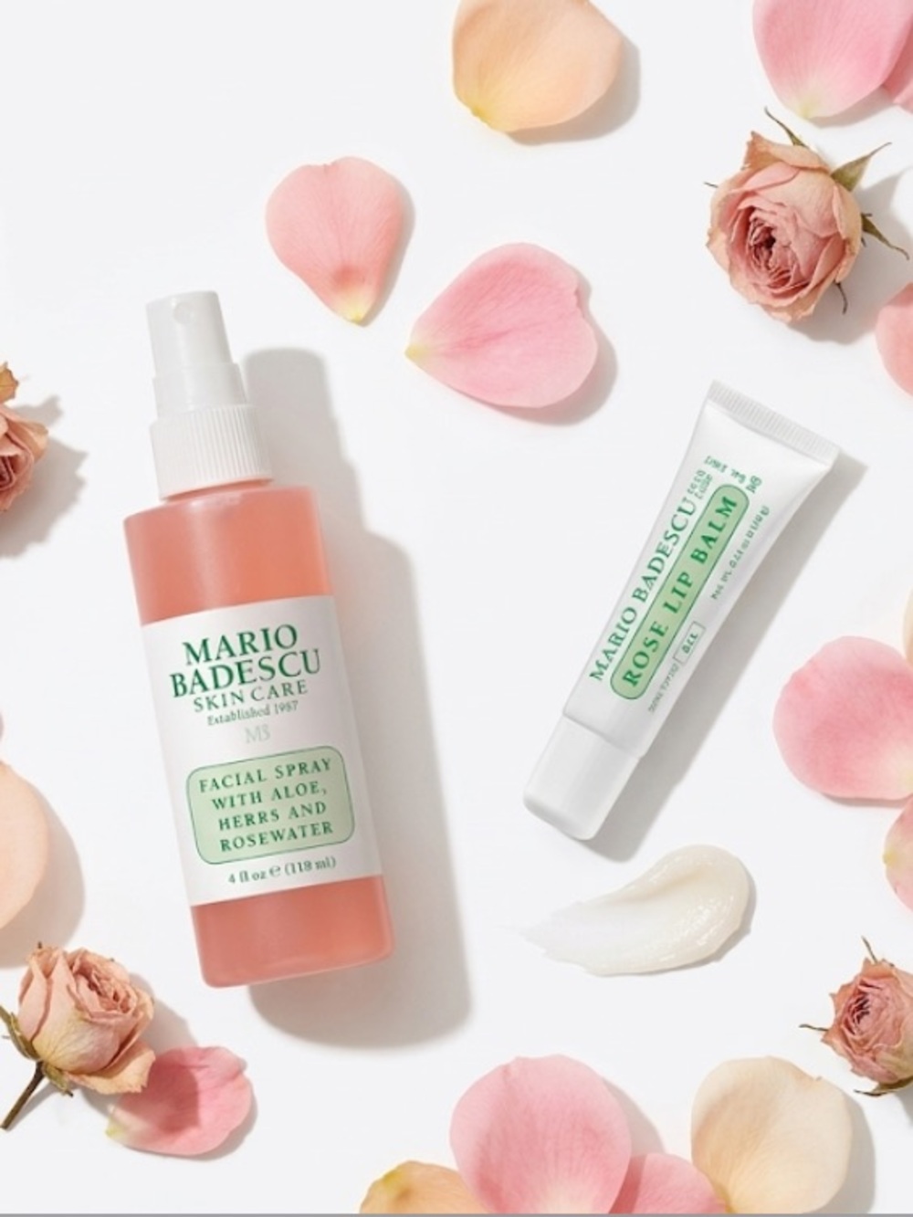 NEW Mario Badescu ROSE LIP & MIST DUO